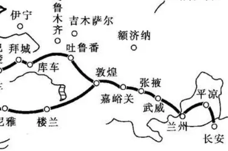 丝绸之路的路线顺序——从东方到西方的贸易之路