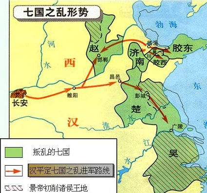 汉景帝平定“七国之乱”后，七位同姓王的去向