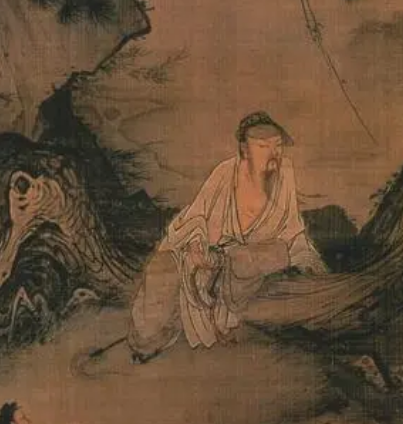南宋马麟夕阳秋色图：一幅描绘自然与人文的绝美画卷