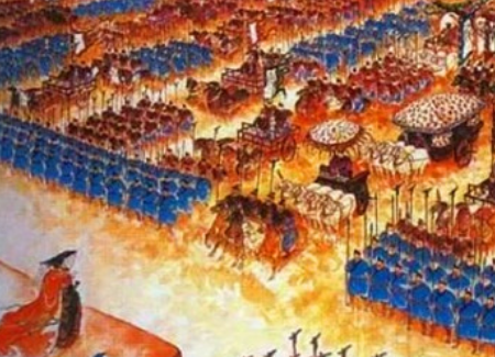 周武王孟津观兵：中国历史上比较早的规模较大的阅兵之一