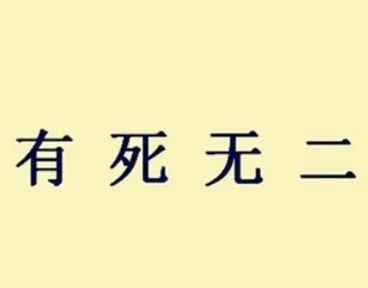 成语“有死无二”是什么意思？有死无二典故介绍