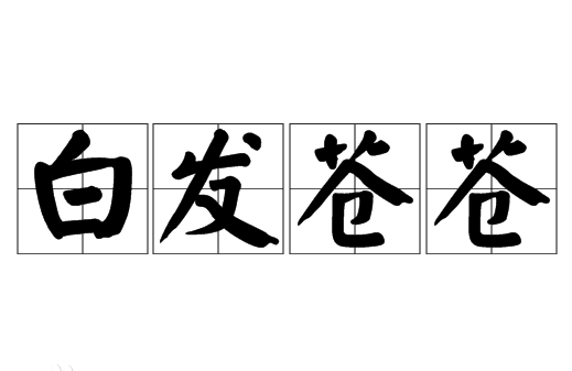 成语“白发苍苍”的源起与文化内涵
