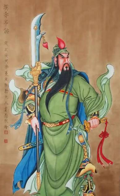关羽红脸绿衣之谜