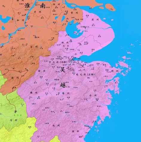 吴越国的疆域：东南一隅的繁华版图