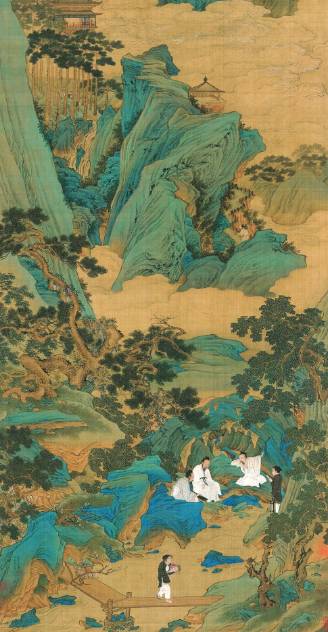 仇英十幅传世佳作：青绿山水与工笔人物的绝代风华