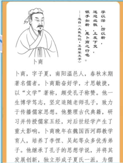 卜商：孔子门下的文学巨擘与经学传承者