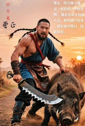 屠刀映忠义：解码水浒传中操刀鬼曹正的立体人格