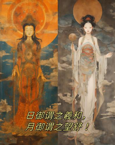 羲和与望舒：神话中的日月双神，并非姐妹之缘