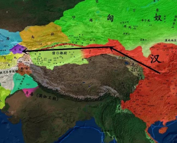Where was the Kingdom of Dayuan during the Han Dynasty? And where is it today?
