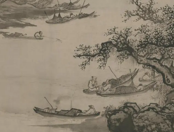 明代吴伟渔乐图：描绘自然与人文的和谐画卷