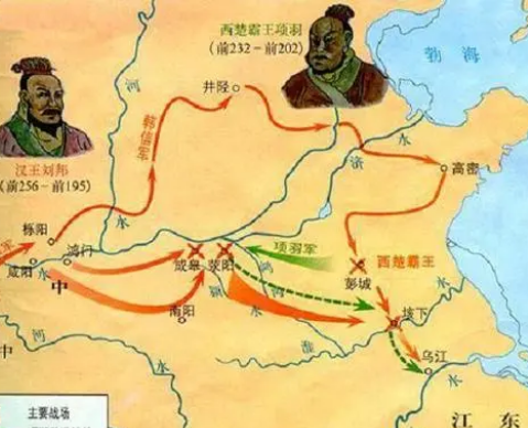 项羽分关中陕北为三秦，巧妙防御刘邦扩张