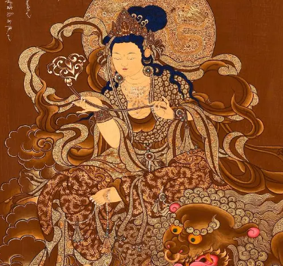 文殊菩萨的慈悲与智慧：被凡人浸水而不逃脱的故事