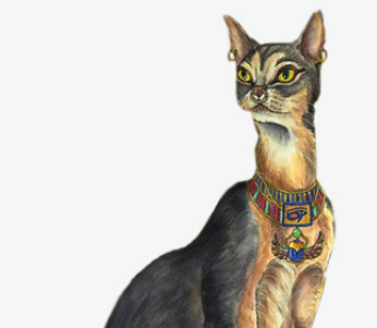 猫咪的神秘力量：古埃及众神中的猫头女神 