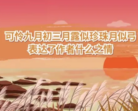 月圆之夜，诗意中秋——赏析“千里共婵娟”与“露似真珠月似弓”