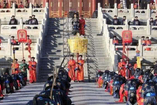 清朝大臣下跪前的