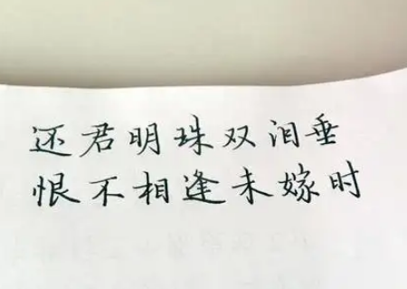 恨不相逢未嫁时——诗人的拒绝与坚守