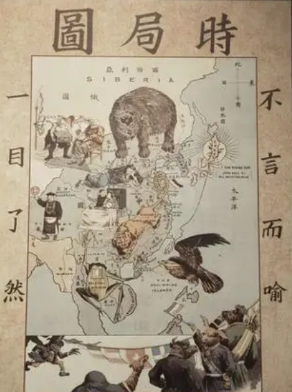 时局图上的动物代表什么国家？揭秘地图背后的动物象征