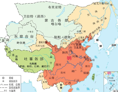 明朝全盛时期的最大疆域