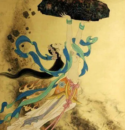 女娲形象的寓意与象征，手里拿的东西是什么？