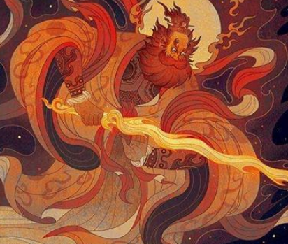 神话传说中的火灵圣母与火德真君：修为的较量与身份的对峙