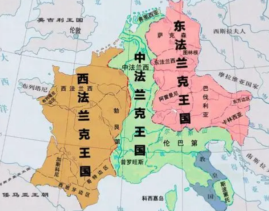 法兰克王国的三分天下