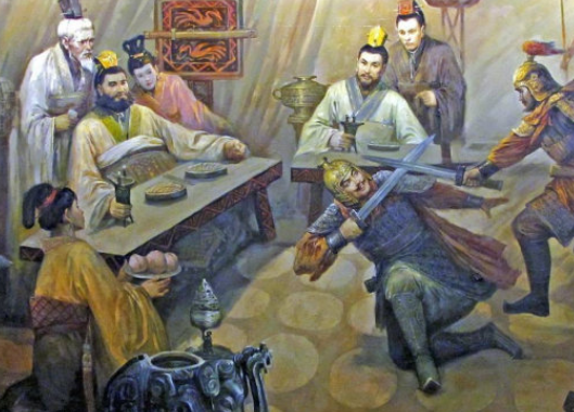古代鸿门宴摔杯信号之谜