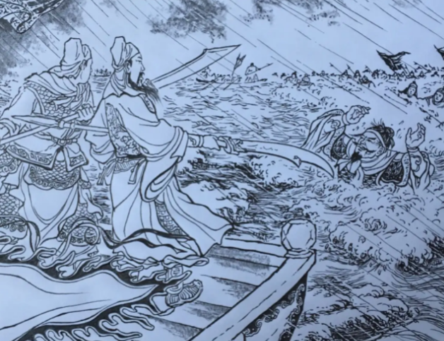 The tragedy of Guan Yus flooding the seven armies and the people