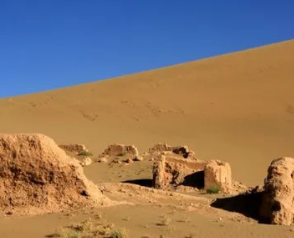 What are the dangers of the ancient treacherous routes through the desert?
