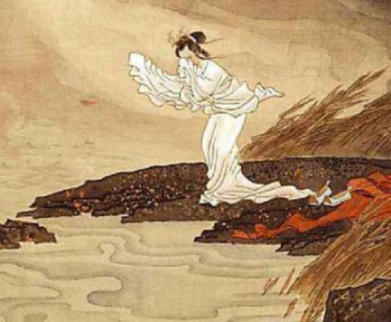 古人投河前有个不成文的规定：鞋子放在岸上的意义