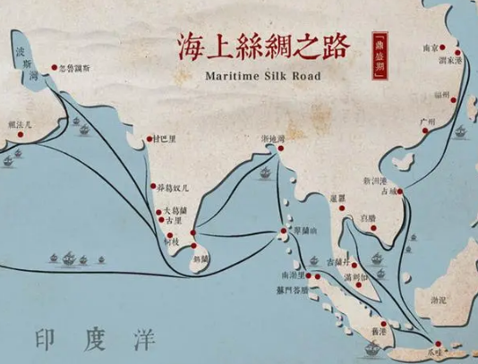 海上丝绸之路：连接东西方的古老航道及其深远影响