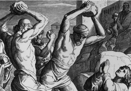古代酷刑石刑：沙土与乱石下的残酷死刑