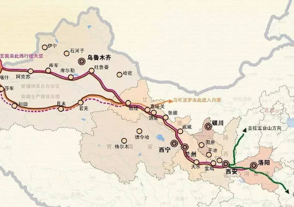 丝绸之路的起点与终点