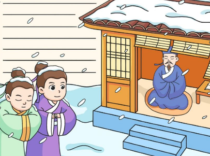程门立雪：杨时和游酢敬师之举