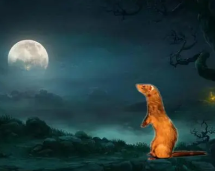 揭秘自然现象：黄鼠狼拜月的真相