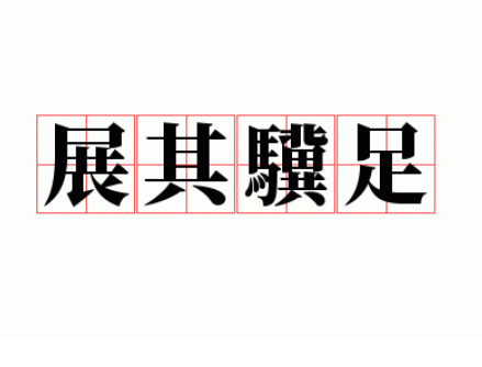 探寻“展其骥足”的近义词