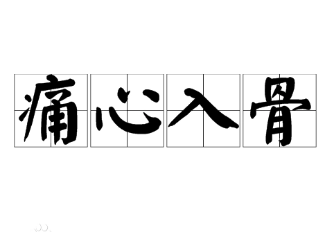 痛心入骨的近义词：深入骨髓的痛苦