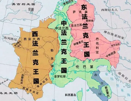 法兰克帝国的分裂：现代法国、德国和意大利的诞生