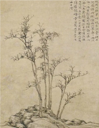 倪瓒的杰作——容膝斋图的艺术魅力