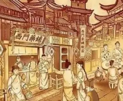 古代山脚下的商铺：探秘历史上的真实面貌