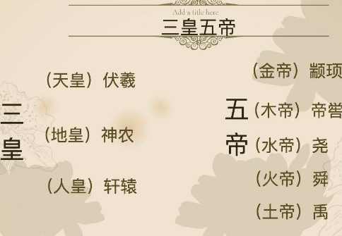 探寻中国古代的神话与历史——三皇五帝