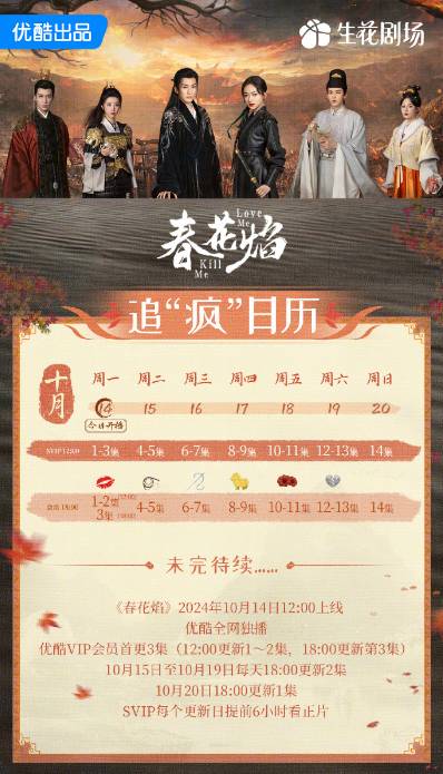 春花焰追剧日历介绍