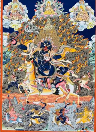 吉祥天母：藏传佛教中的忿怒护法与智慧女神