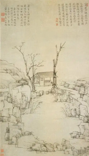 弘仁代表作品：山水间的精神写照