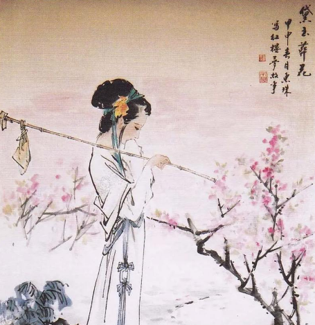 黛玉葬花：大观园中的生命绝唱与情感隐喻