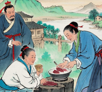 割股充饥：血色孝道下的生存悖论与人性拷问