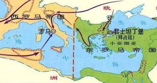东罗马和西罗马的实力怎么样？谁强？