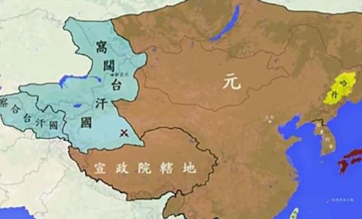 元朝地图有察合台汗国的原因是什么?真相是什么？