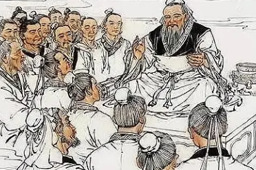 Who are the three representative figures of the Confucian school? What kind of influence did they have?