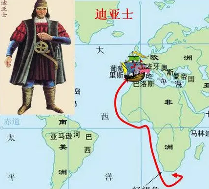 迪亚士绕过好望角到达了哪里？航行过程是什么样的？