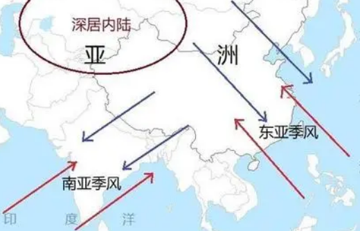 最典型的季风区在什么地方？特点是什么样的？
